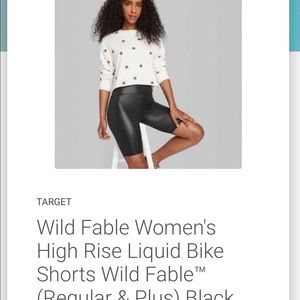 NWT Wild Fable liquid high rise Shorts size Small